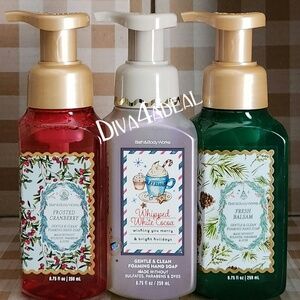 New! 3X Bath Body Works CHRISTMAS 2025 8.75 FL OZ Foaming Hand Soap Bundle